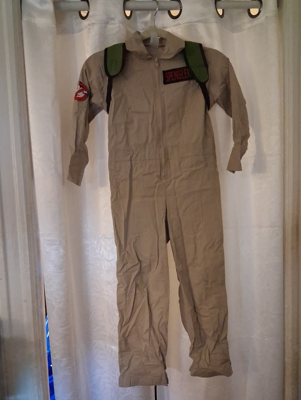 Spirit Ghostbusters Tan Jumpsuit with Red Patch and Green Straps